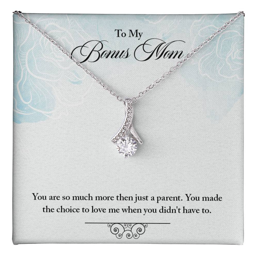 Blue Bonus Mom Alluring Beauty Necklace (Yellow & White Gold Variants)