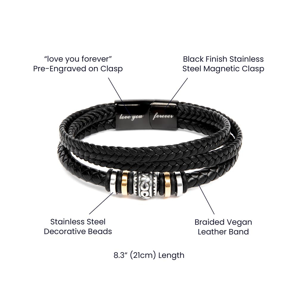 To My Son | Love Dad | Love You Forever Bracelet