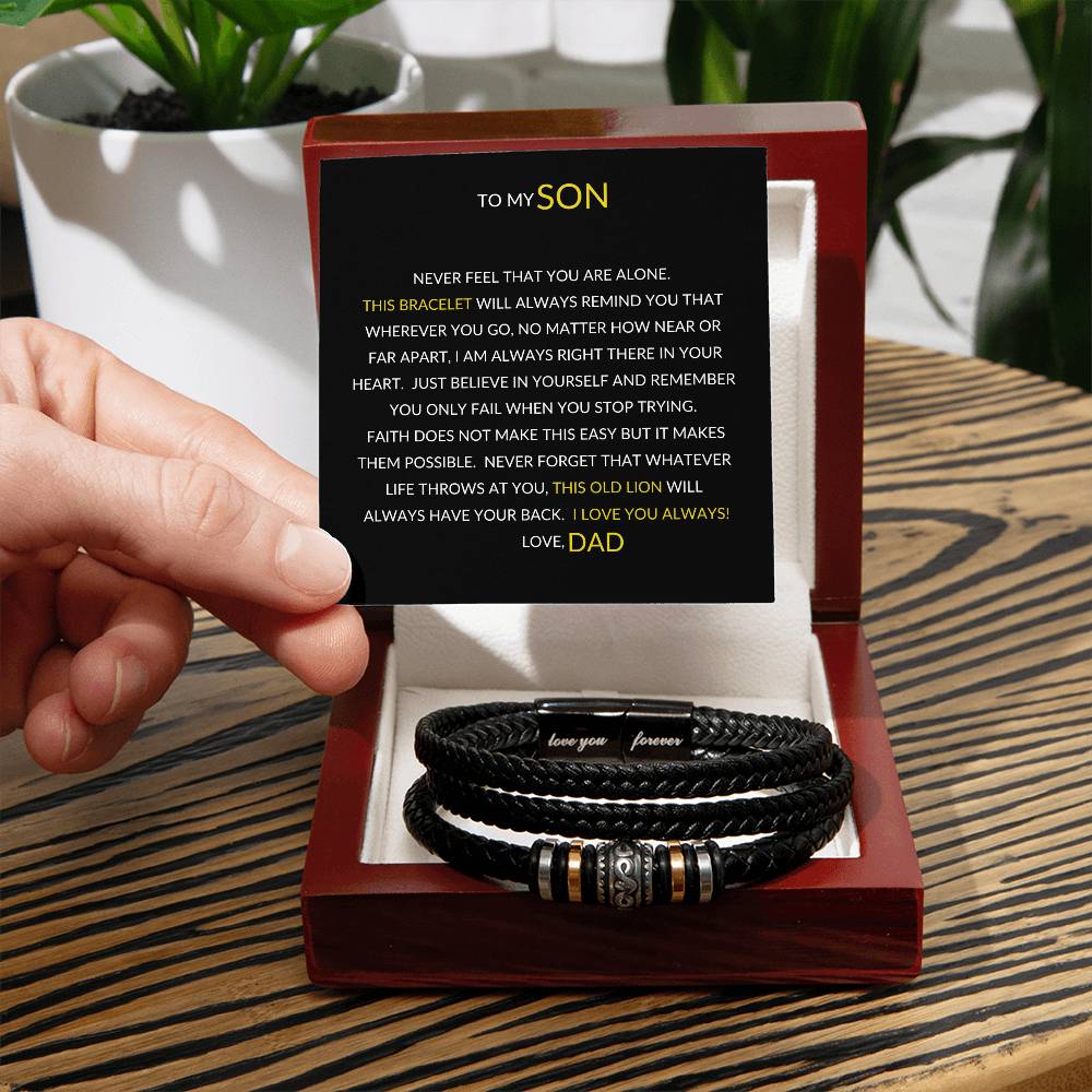 To My Son | Love Dad | Love You Forever Bracelet