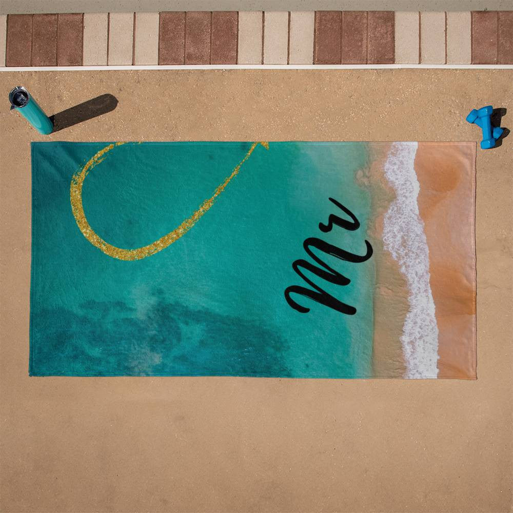 Mr & Mrs Beach Towel Set (2)