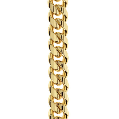 Badass Bearded Dad Cuban Link Chain w/ Gold Overlay Option