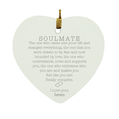 Personalized Soulmate Heart Ornament