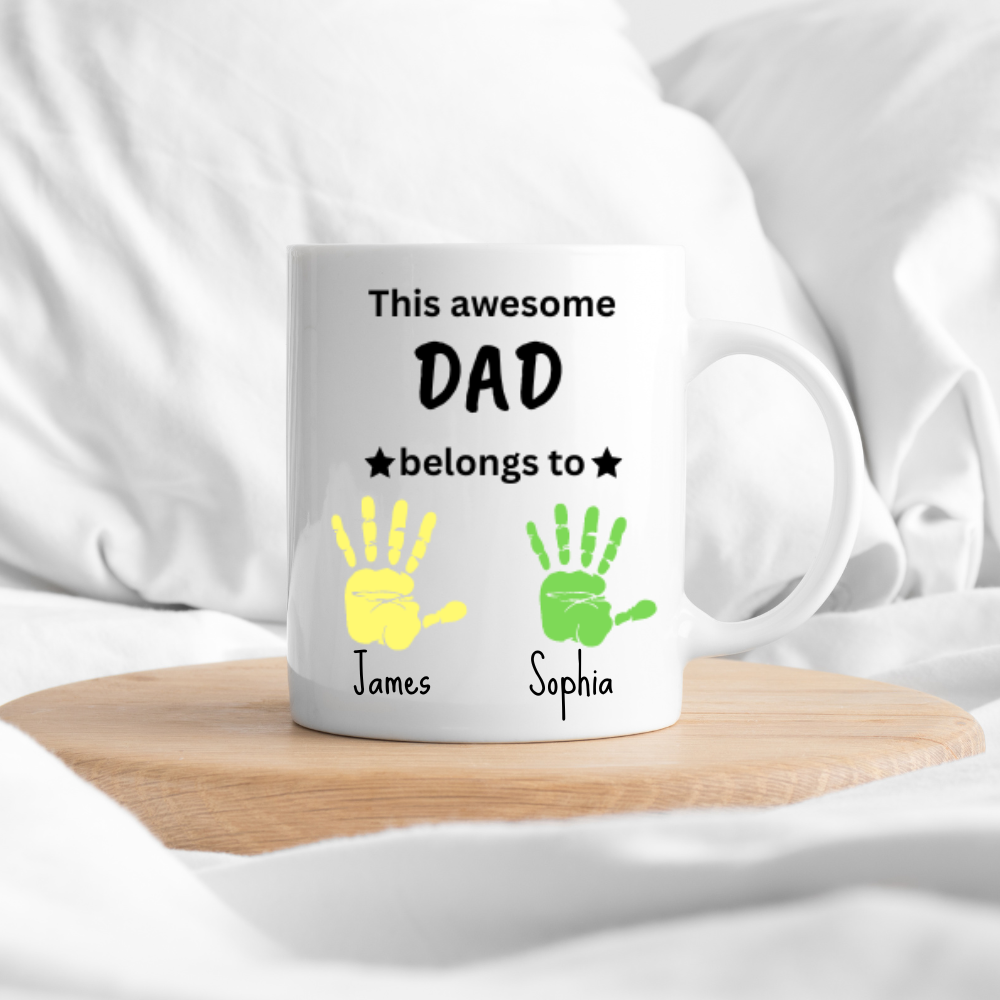 Awesome Dad| Personalized| 11 oz. White Mug