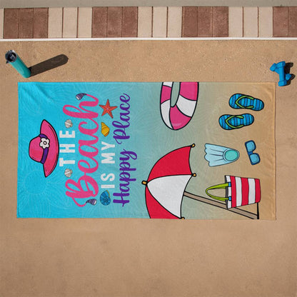 Happy Place Beach Towel