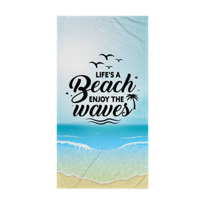 Enjoy the Waves Beach Towel