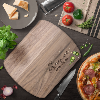 Personalized Family Name Wooden Cutting Board