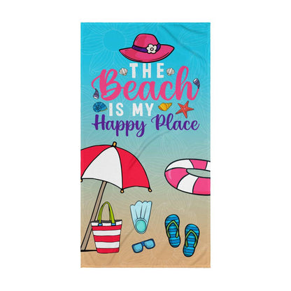 Happy Place Beach Towel