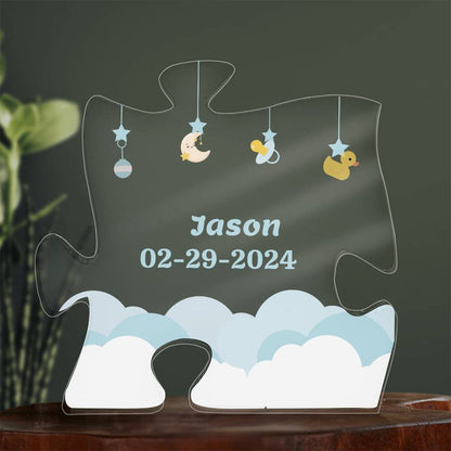 Personalized Name and Birthdate Puzzle Acrylic