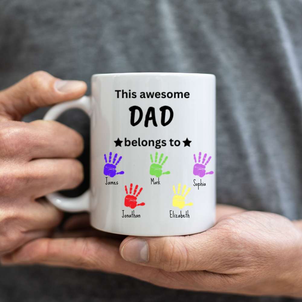 Awesome Dad| Personalized| 11 oz. White Mug