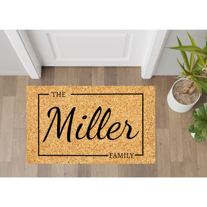 Custom Indoor Doormat Family Name