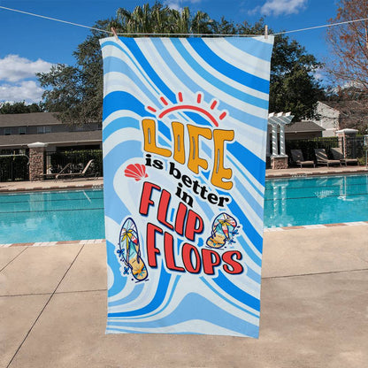 Flip Flop Beach Towel