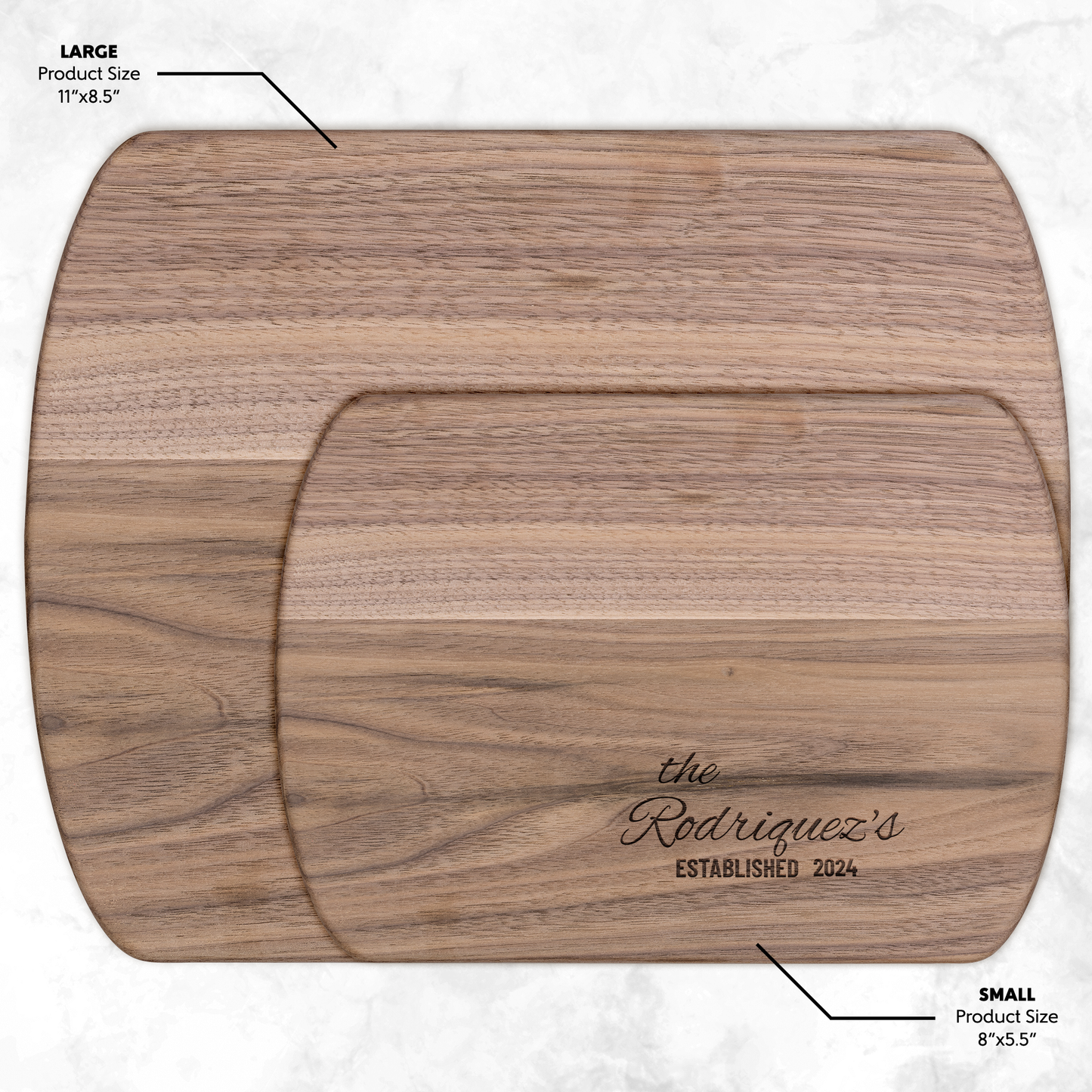 Personalized Family Name Wooden Cutting Board