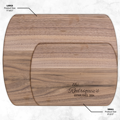 Personalized Family Name Wooden Cutting Board