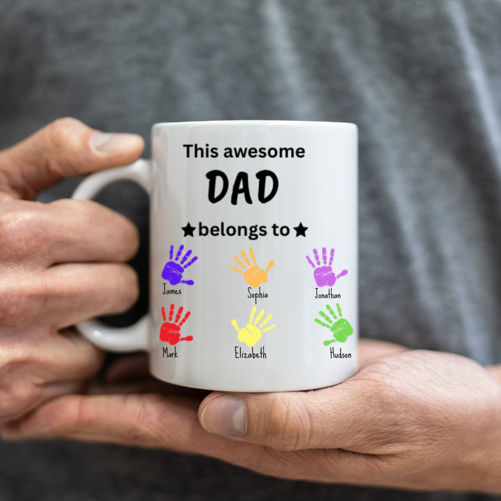 Awesome Dad| Personalized| 11 oz. White Mug