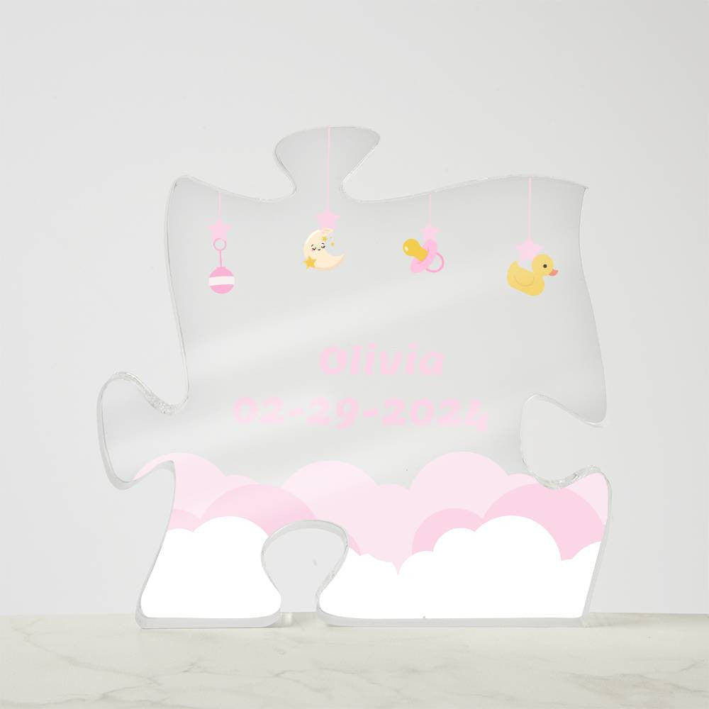 Personalized Name and Birthdate Puzzle Acrylic