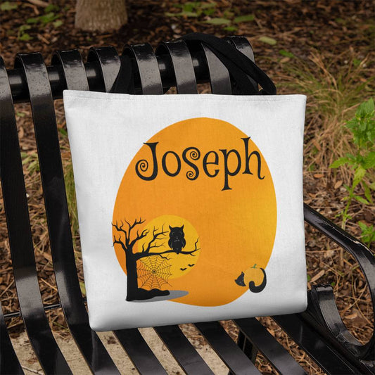 Personalized October Nature Tote Bag