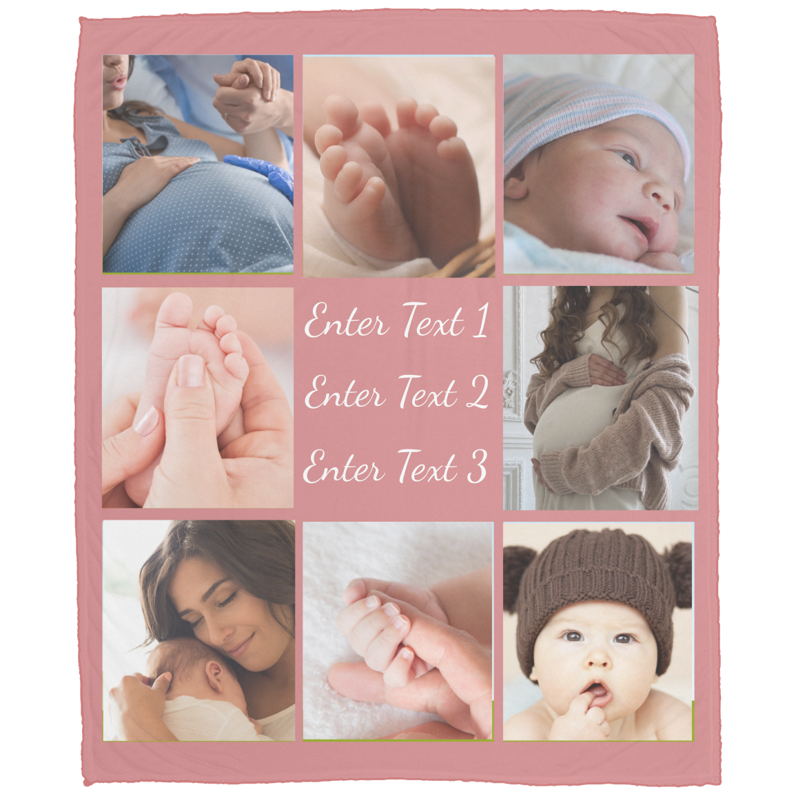 Customizable 8 Photo Blanket - 50x60