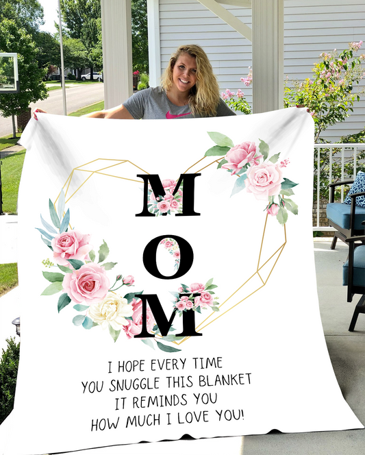 Mom Flower Blanket
