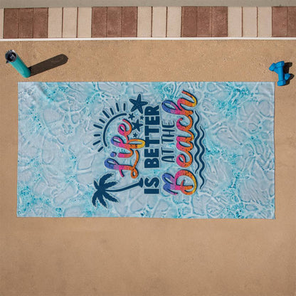 Life Is Better Beach Towel