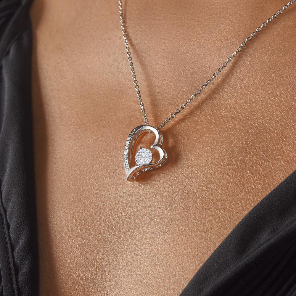 To My Mom Pink Forever Love Necklace