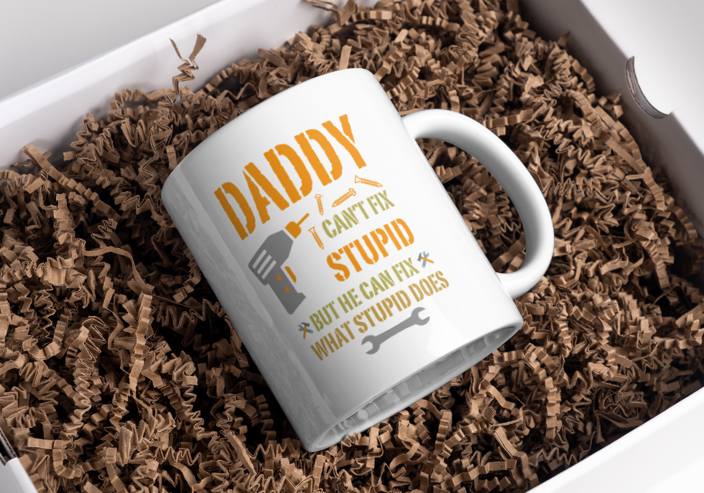 Daddy Can't Fix 11 oz. White Mug