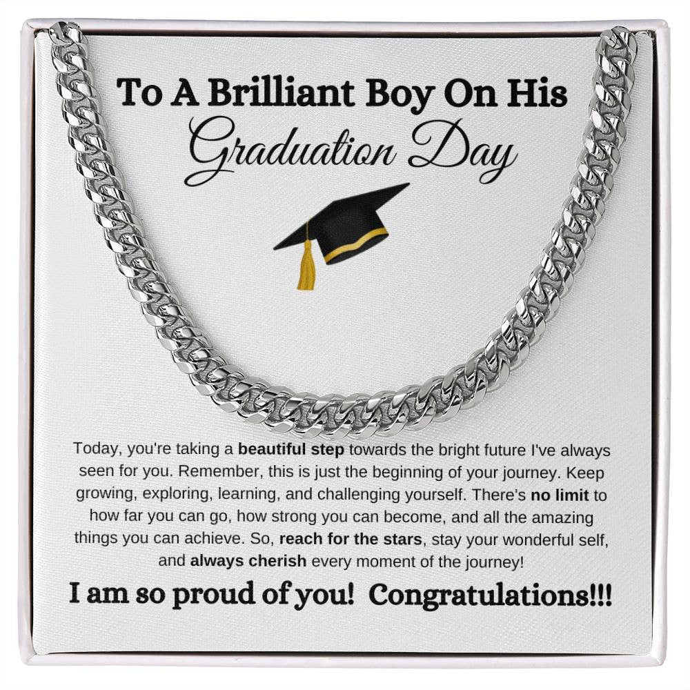 Graduation Boy/Son | Cuban Link Chain