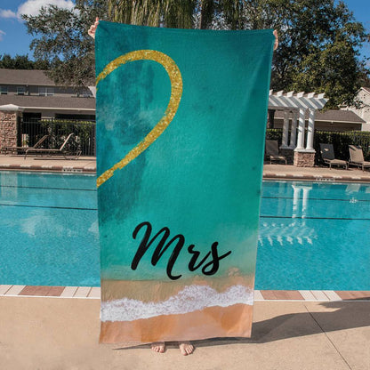 Mr & Mrs Beach Towel Set (2)