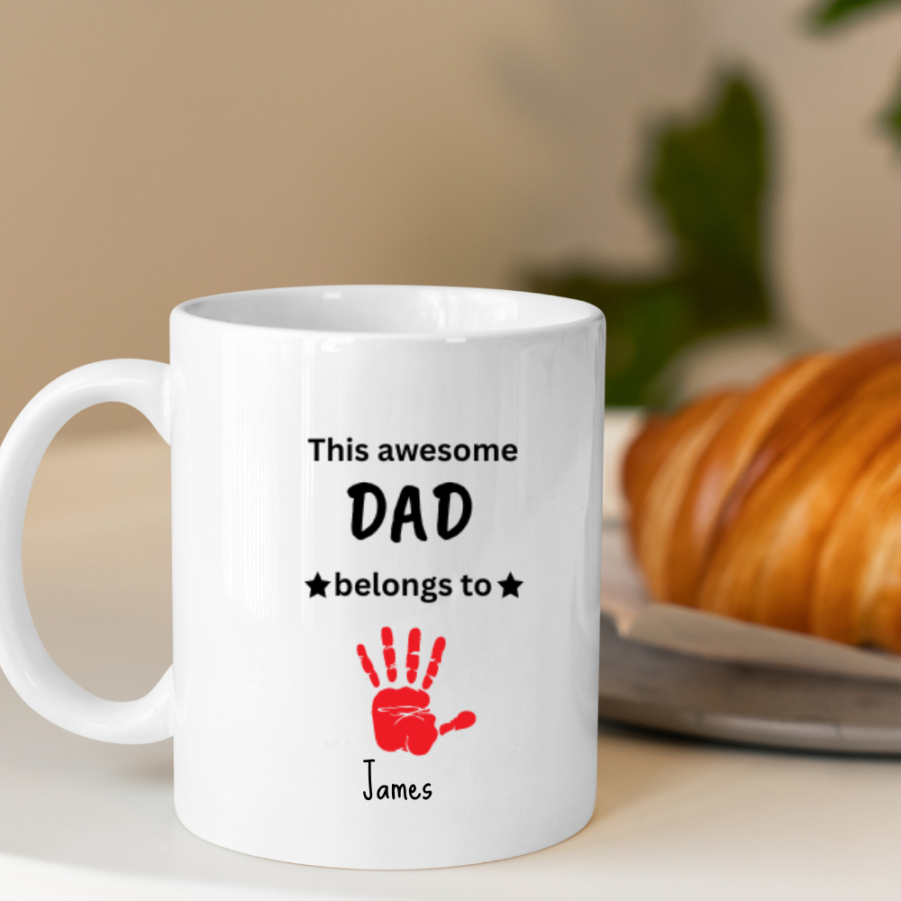 Awesome Dad| Personalized| 11 oz. White Mug