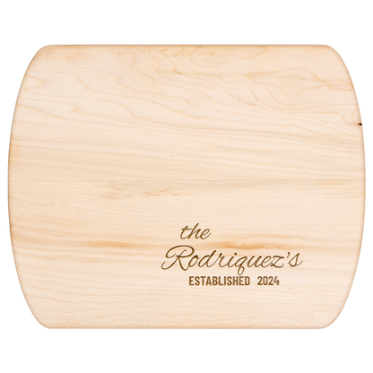 Personalized Family Name Wooden Cutting Board