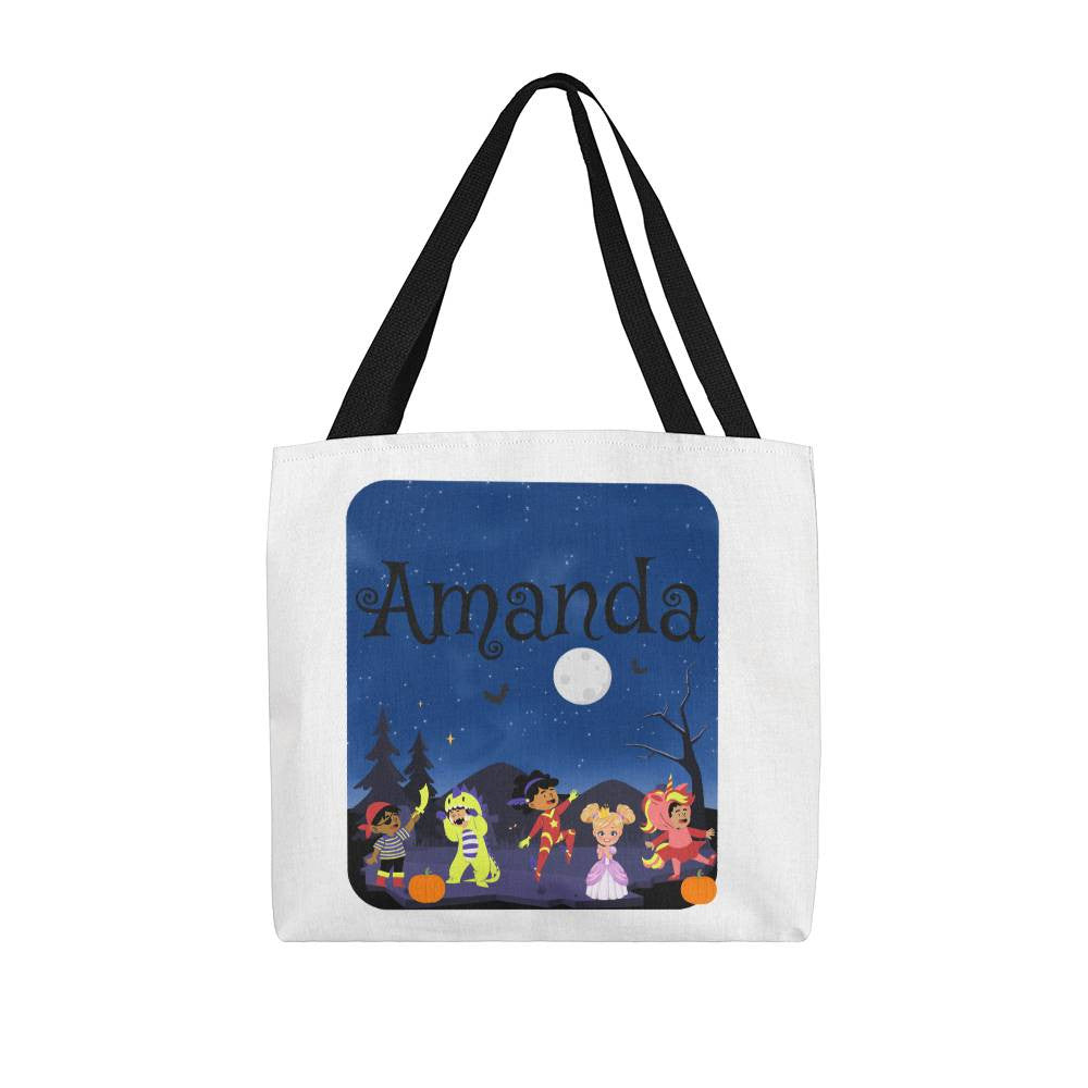 Personalized October Costume Tote Bag