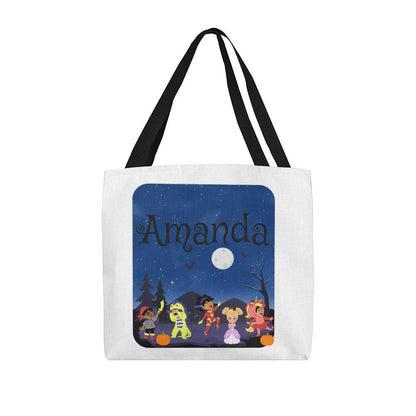 Personalized October Costume Tote Bag