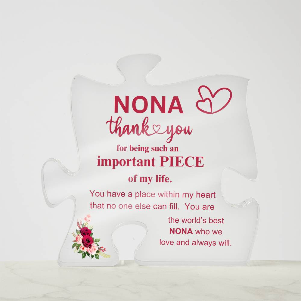 Nona Puzzle Plaque