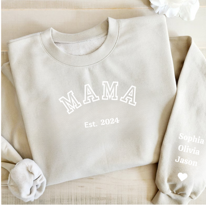 Mama Crewneck Sweatshirt | Personalize Names