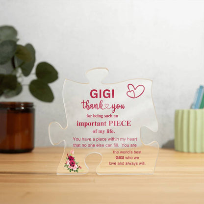 Gigi Puzzle Plaque