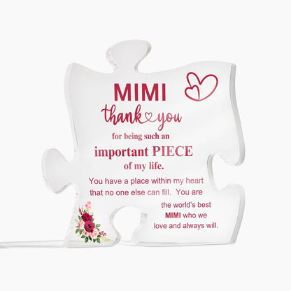 Mimi Puzzle Plaque